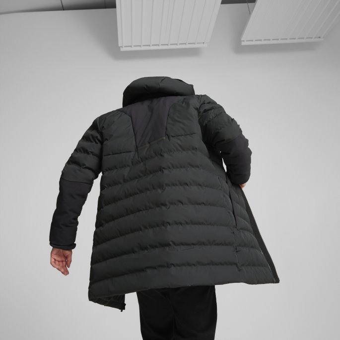 Jet Black Porsche Design Polstret Parka Menn Puma På Salg