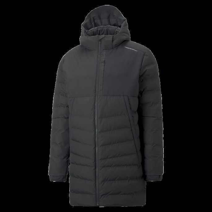 Jet Black Porsche Design Polstret Parka Menn Puma På Salg