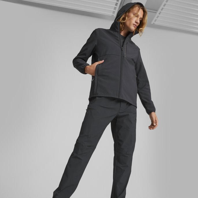 Puma På Tilbud Jet Black Porsche Design Softshell Jakke Herre