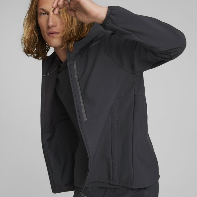 Puma På Tilbud Jet Black Porsche Design Softshell Jakke Herre