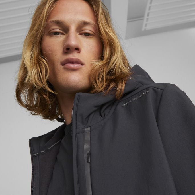 Puma På Tilbud Jet Black Porsche Design Softshell Jakke Herre