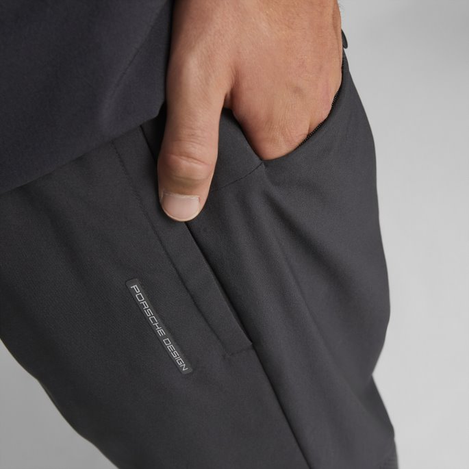 Jet Black Puma På Tilbud Porsche Design Vevd Tech Herre Motorsport Bukser