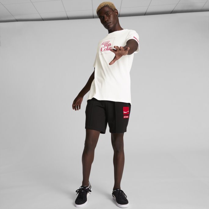 Puma På Tilbud X Coca-cola Grafisk T-skjorte For Menn Hvit