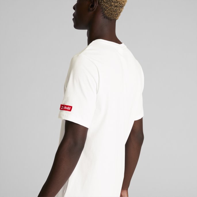Puma På Tilbud X Coca-cola Grafisk T-skjorte For Menn Hvit