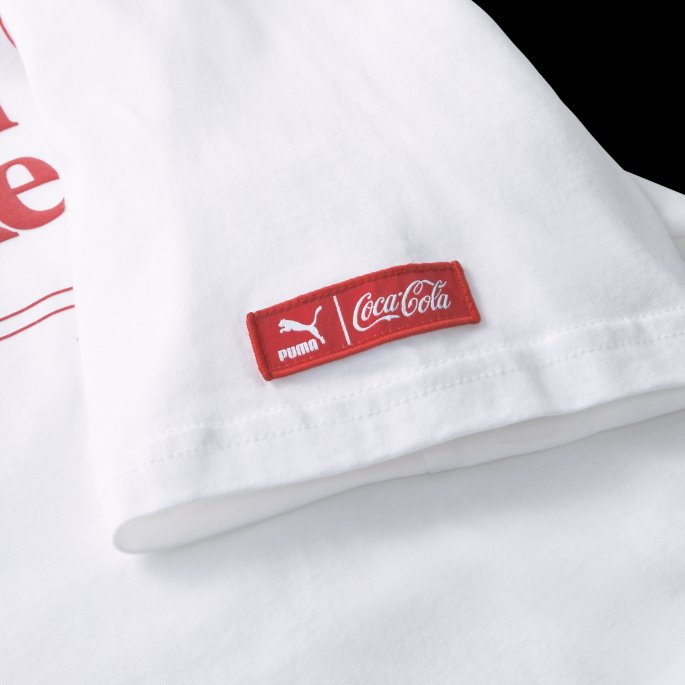 Puma På Tilbud X Coca-cola Grafisk T-skjorte For Menn Hvit