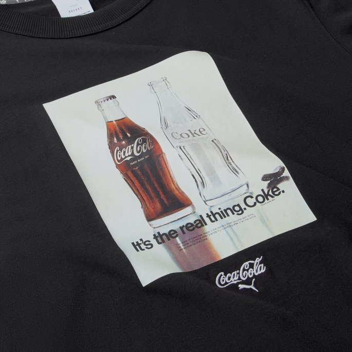 Puma På Tilbud X Coca-cola Avslappet T-skjorte For Menn Svart