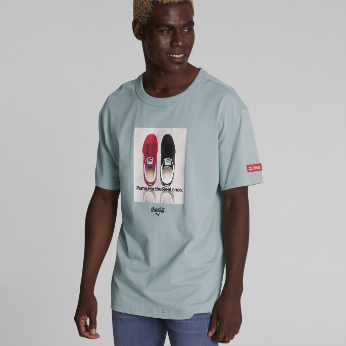 Puma På Tilbud X Coca-cola Avslappet T-skjorte For Menn