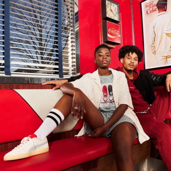 Puma På Tilbud X Coca-cola Avslappet T-skjorte For Menn