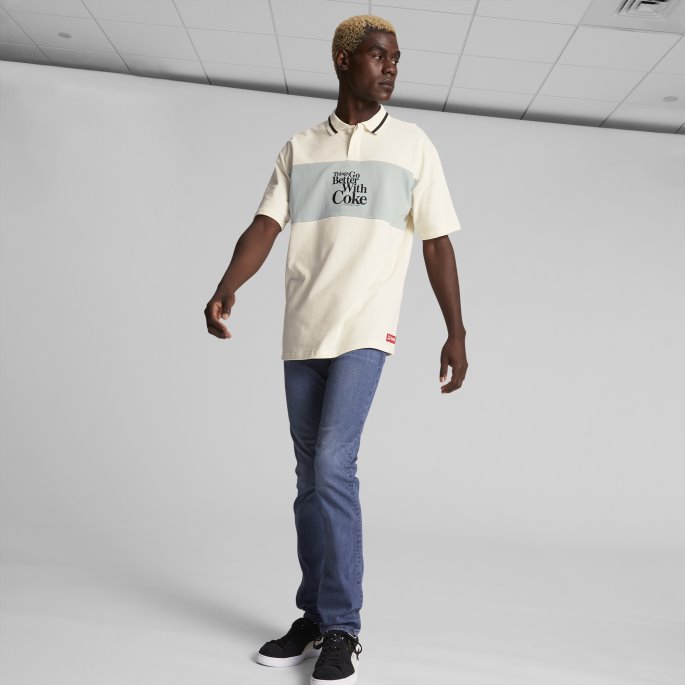 Puma På Tilbud X Coca-cola Herrepolo Ivory Glød