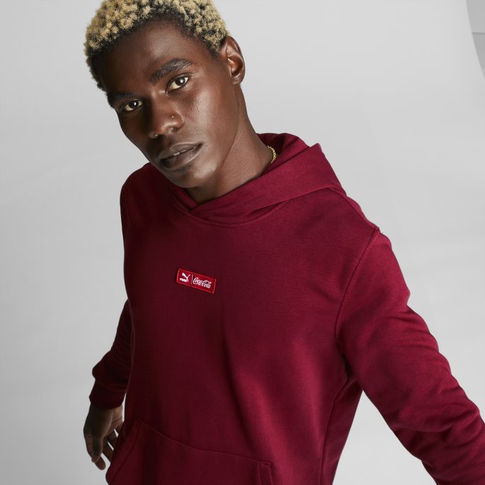 Puma På Tilbud X Coca-cola Hettegenser For Menn Intens Rød