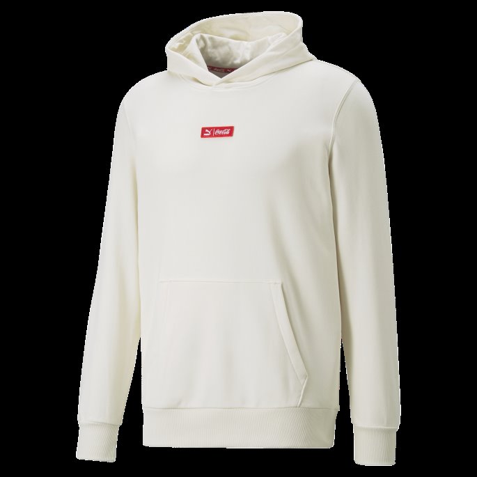 Puma På Tilbud X Coca-cola Hettegenser For Menn Ivory Glow