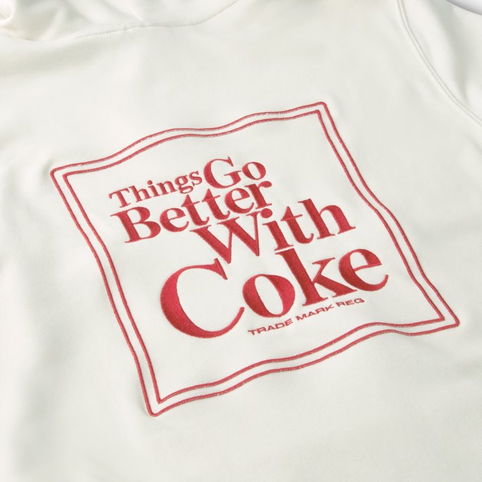 Puma På Tilbud X Coca-cola Hettegenser For Menn Ivory Glow