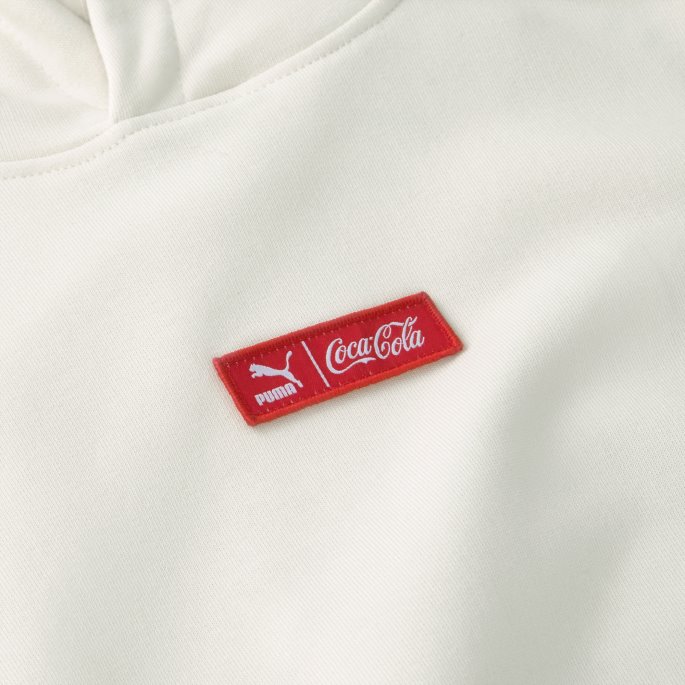 Puma På Tilbud X Coca-cola Hettegenser For Menn Ivory Glow