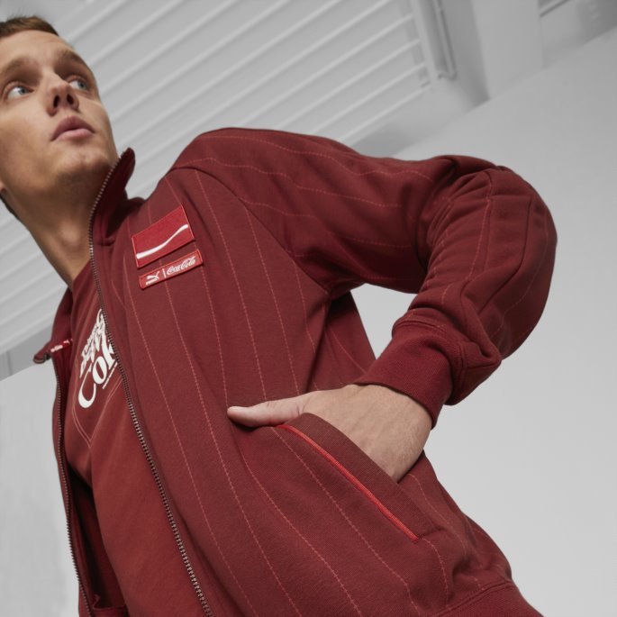 Puma På Tilbud X Coca-cola Herre T7 Treningsjakke Intens Rød