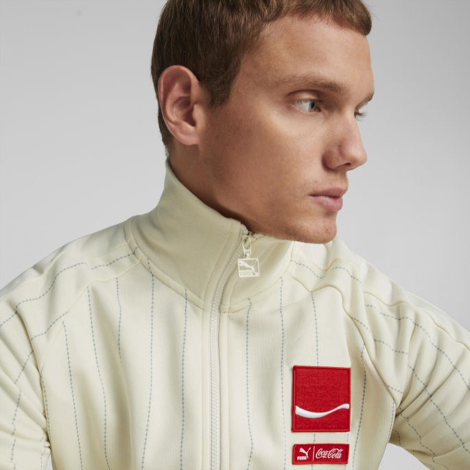 Ivory Glow Puma På Tilbud X Coca-cola T7 Jakke Herre
