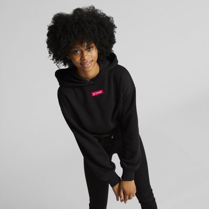 Puma På Tilbud X Coca-cola Dame Hettegenser Svart