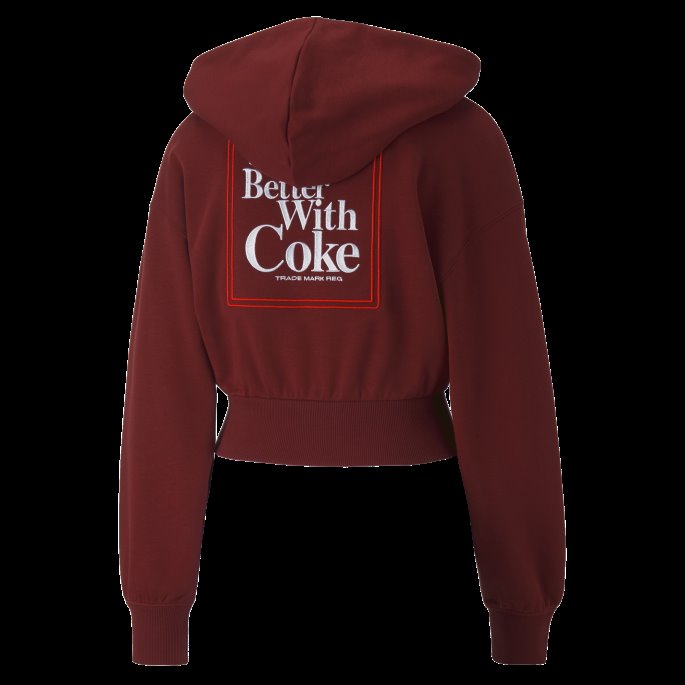 Puma På Tilbud X Coca-cola Hettegenser For Kvinner Intens Rød