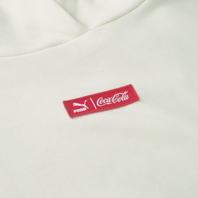 Puma På Tilbud X Coca-cola Hettegenser For Kvinner Ivory Glow