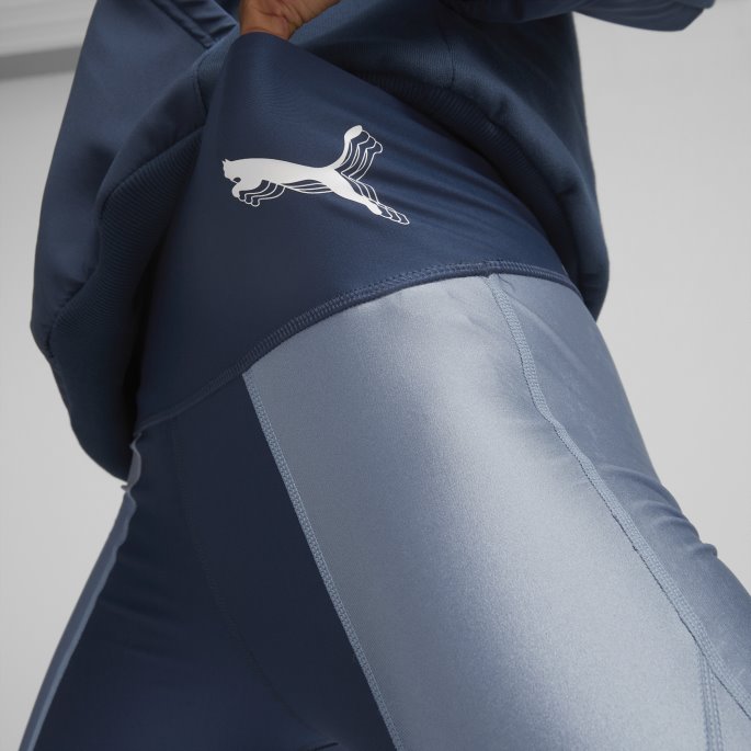 Mod Basketball Leggings Kvinner Marine Blå-blå Wash Puma På Salg
