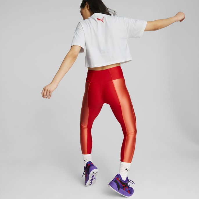 Mod Basketball Leggings For Kvinner Høyrisiko Rødglødende Korallpuma På Salg