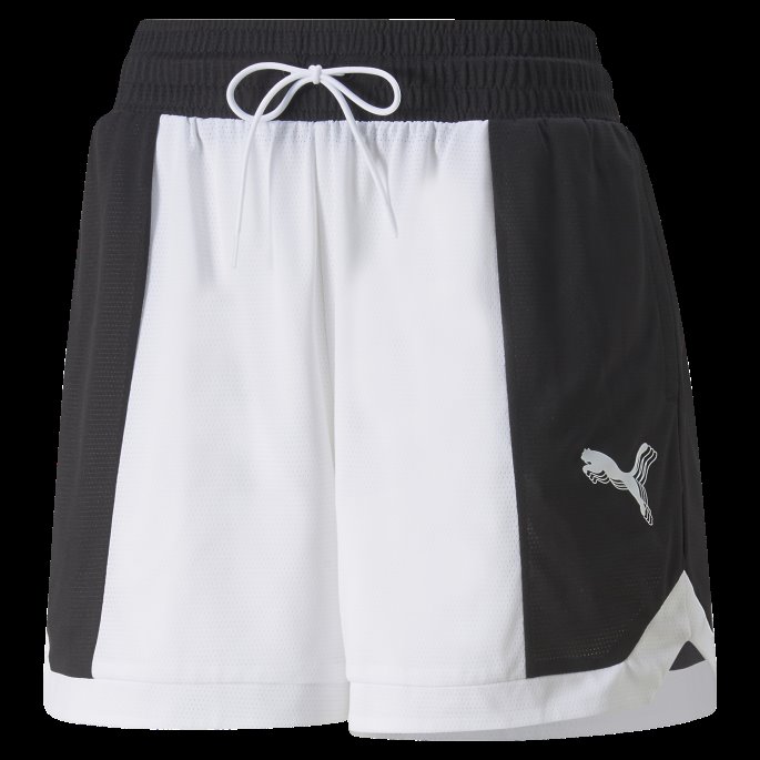 Mod Mesh Basketballshorts For Kvinner Svart-hvit Puma På Salg
