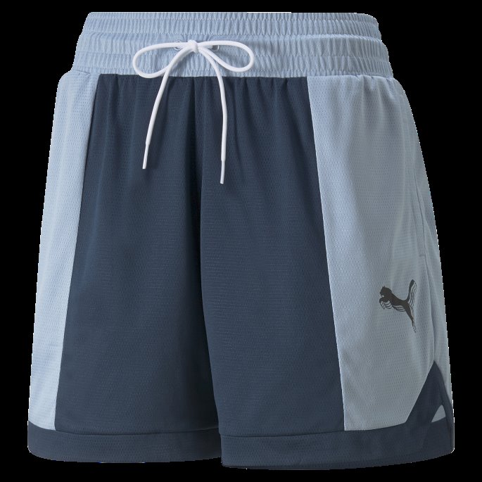 Mod Mesh Basketballshorts Kvinner Blå Vask-marinblå Puma På Salg