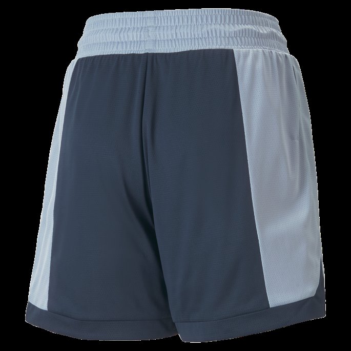 Blå Vask-marin Blå Puma På Tilbud Mod Mesh Basketballshorts For Kvinner