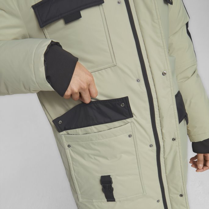 Dun Parka Menn Pebble Grå Puma På Salg