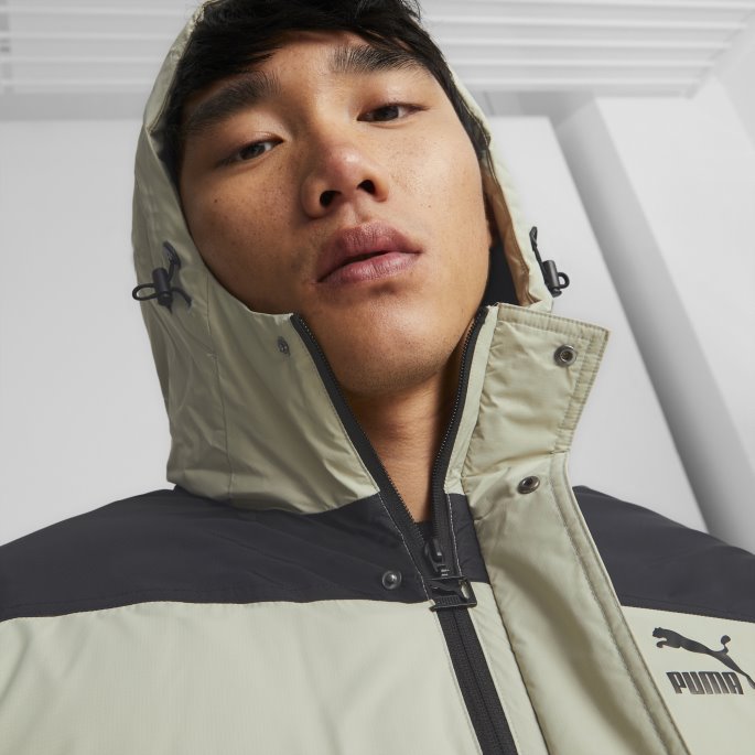 Dun Parka Menn Pebble Grå Puma På Salg