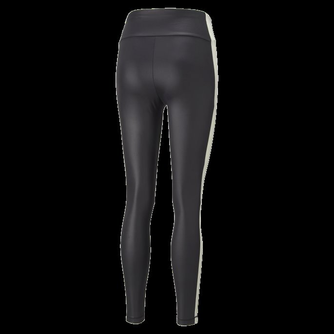 Svart-urørt Puma På Salg T7 Skinnende Høy Midje Leggings Kvinner