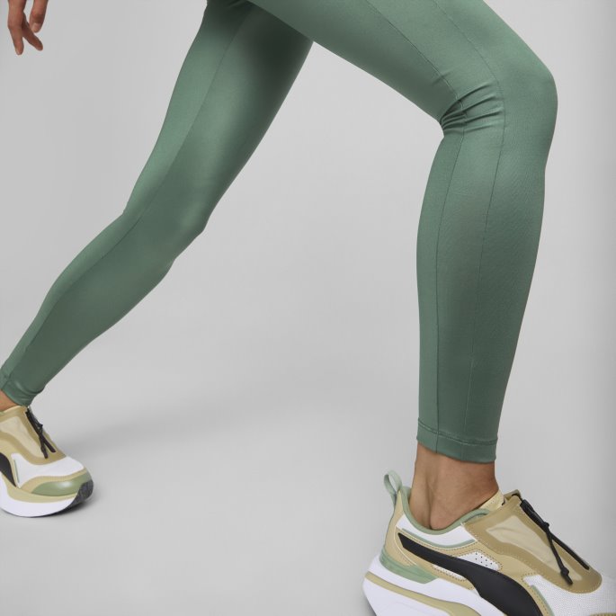 Dyp Skog Puma På Tilbud T7 Skinnende Leggings Med Høy Midje For Kvinner