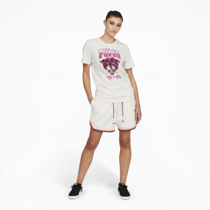 Puma På Salg Hviske Hvit Du Gjør Du Kvinners Basketball Grafisk Tee
