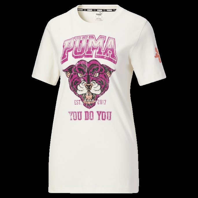 Puma På Salg Hviske Hvit Du Gjør Du Kvinners Basketball Grafisk Tee