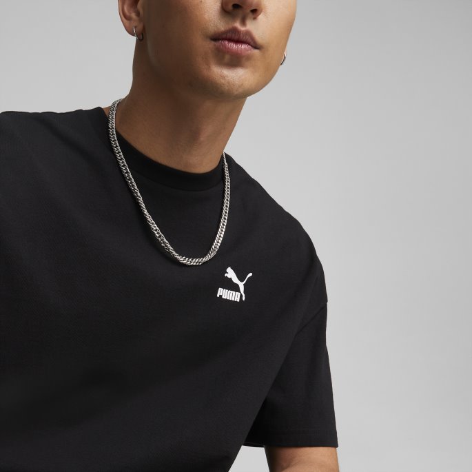 Svart Puma På Tilbud Klassikere Oversized Tee Menn