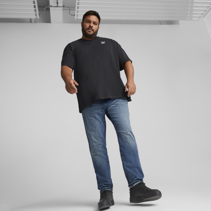 Svart Puma På Tilbud Klassikere Oversized Tee Menn
