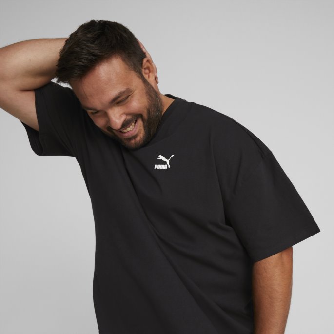 Svart Puma På Tilbud Klassikere Oversized Tee Menn