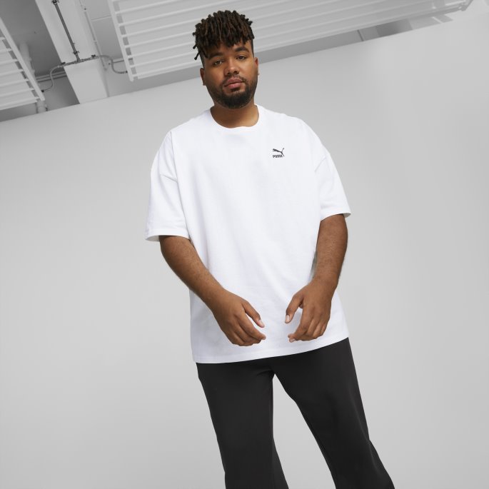 Classics Oversized Tee Menn Hvit Puma På Salg