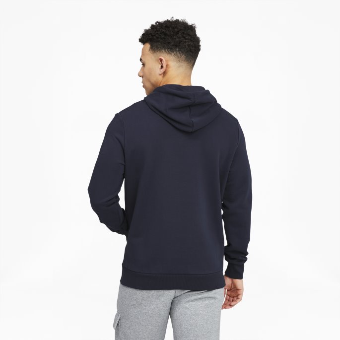 Puma På Tilbud Classics Logo Hettegenser For Menn Parisisk Natt-bre Grå