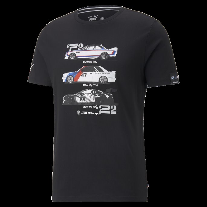 Bmw M Motorsport Grafisk T-skjorte Herre Svart Puma På Salg