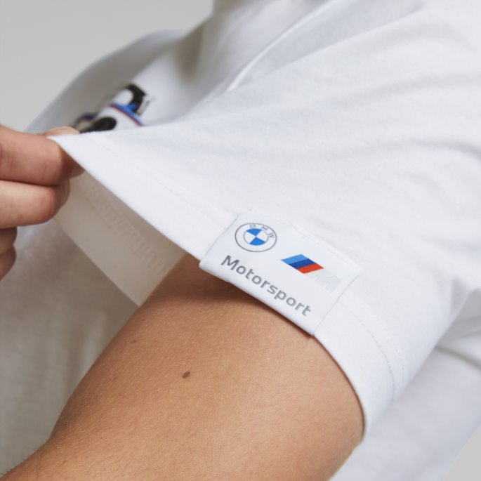 Puma På Tilbud Bmw M Motorsport Grafisk T-skjorte Herre Hvit