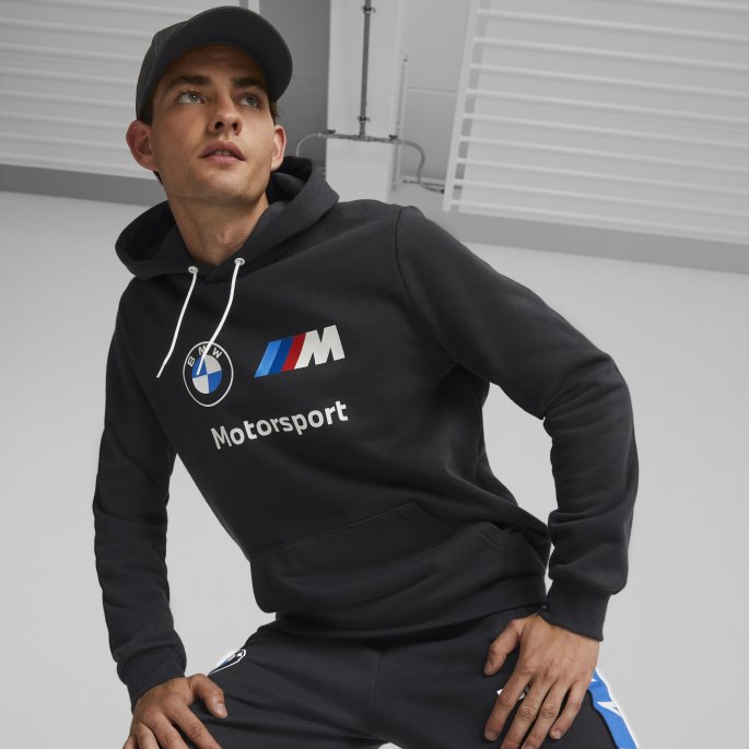 Bmw M Motorsport Essentials Herre Fleece Hettegenser Svart Puma På Salg