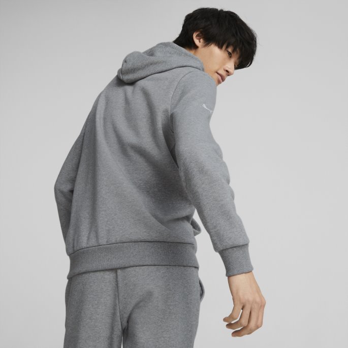 Bmw M Motorsport Essentials Fleece Hettegenser Herre Mellomgrå Lyng Puma På Tilbud