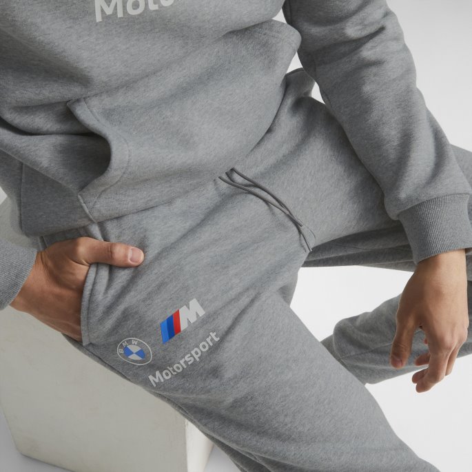 Mellomgrå Lyng Puma På Salg Bmw M Motorsport Nødvendigheter Fleecebukser Herre