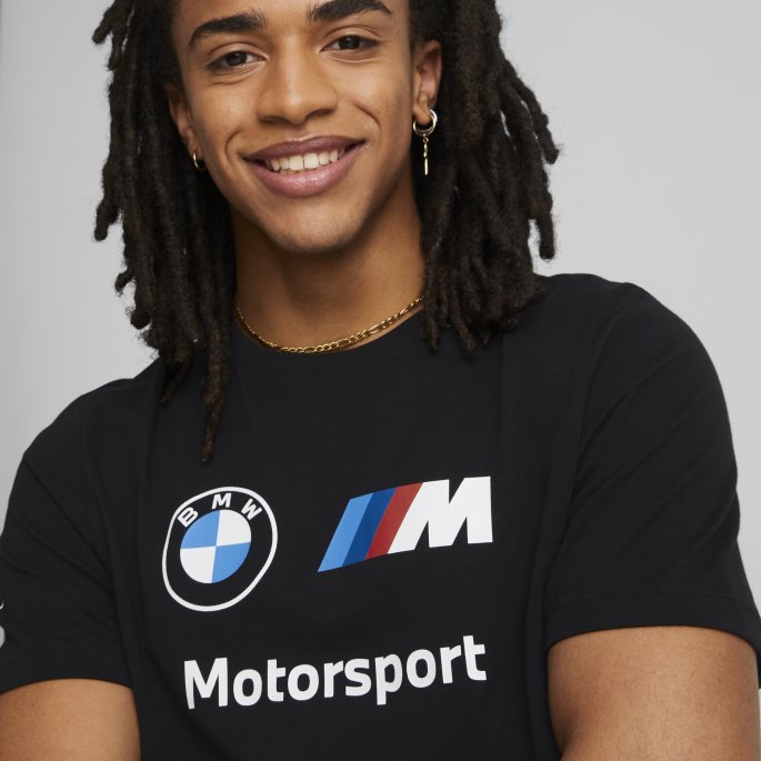 Puma På Tilbud Bmw M Motorsport Nødvendigheter Herre Logo T-skjorte Svart