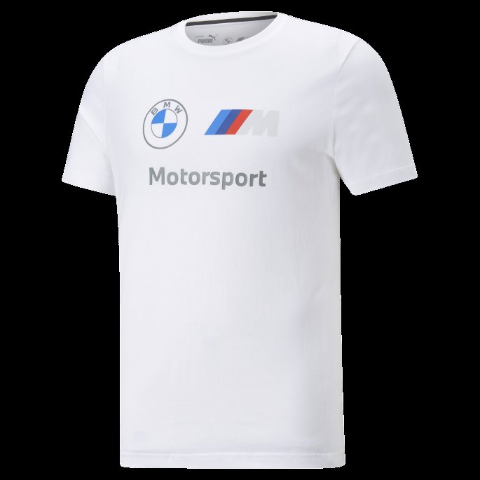 Puma På Tilbud Hvit Bmw M Motorsport Essentials Logo Tee Herre