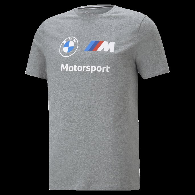 Bmw M Motorsport Essentials Logo T-skjorte Herre Mellomgrå Lyng Puma På Salg