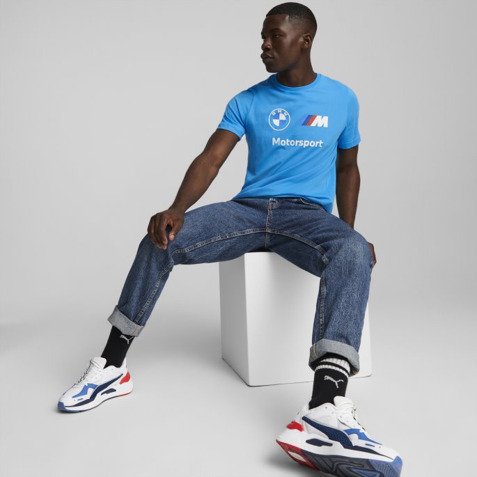Ocean Dive Bmw M Motorsport Nødvendigheter Herre Logo T-skjorte Puma På Salg