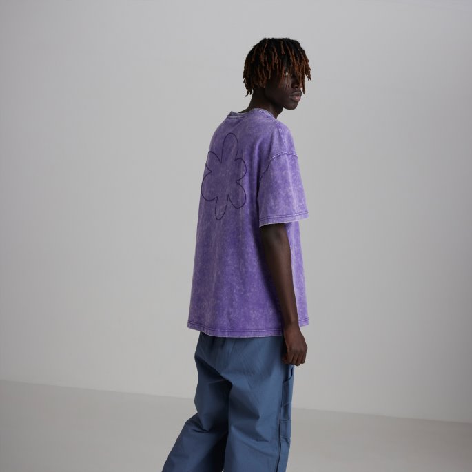 Puma På Tilbud X Frynsegoder Og Mini Trykt Tee Menn Prisme Fiolett