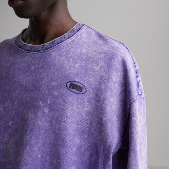 Puma På Tilbud X Fordeler Og Mini-trykt Tee Prisme Fiolett