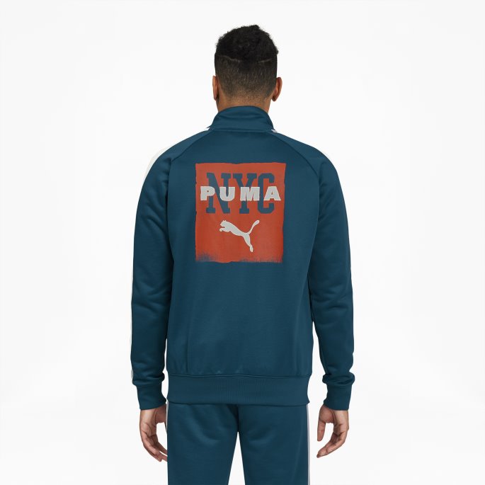 Blå Korall Puma På Tilbud Nyc Gylne Hansker T7 Herrejakke
